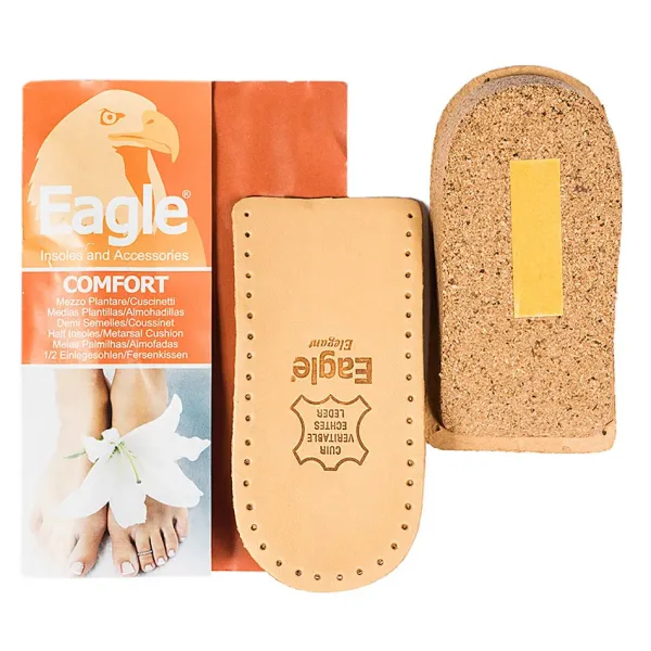 Clearance Alzatacco Rigido in Pelle Altezza 2,5cm per Scarpe Uomo-Donna Plantari