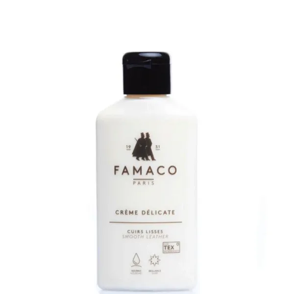 New Crema Delicata Neutra Detergente e Nutriente per Scarpe in Pelle Liscia - Famaco Paris Creme Delicate Lucido Per Sedili In Pelle|Lucido Per Divani In Pelle