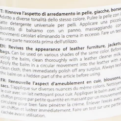 Hot Crema per Rinnovare il Colore di Divani Scarpe Borse in Pelle - 250ml Lucido Per Sedili In Pelle|Lucido Per Divani In Pelle