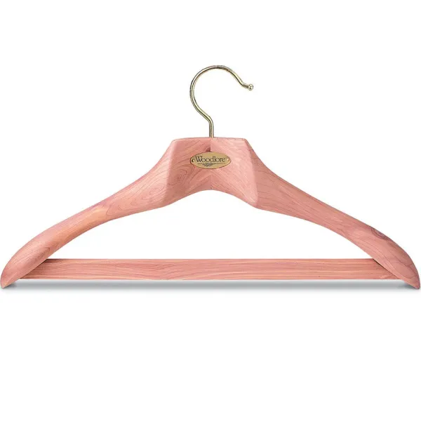 Fashion Gruccia Appendi Abiti in Legno di Cedro Pregiato Sagomata - Contoured Hanger Cassette Porta Lucidi Da Scarpe