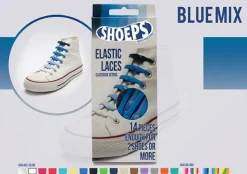 Online Lacci da Scarpe Elastici in Silicone Blue Mix - Mai più Scarpe Slacciate Lacci Da Scarpe In Silicone