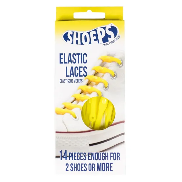 Sale Lacci da Scarpe Elastici in Silicone Gialli - Mai più Scarpe Slacciate Lacci Da Scarpe In Silicone