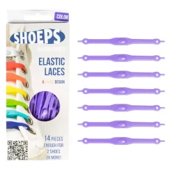 Discount Lacci da Scarpe Elastici in Silicone Viola - Mai più Scarpe Slacciate Lacci Da Scarpe In Silicone