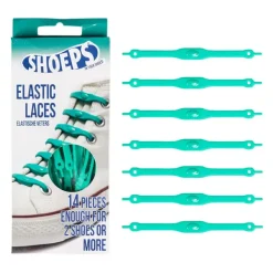 Fashion Lacci da Scarpe Elastici in Silicone Verde Acqua - Mai più Scarpe Slacciate Lacci Da Scarpe In Silicone