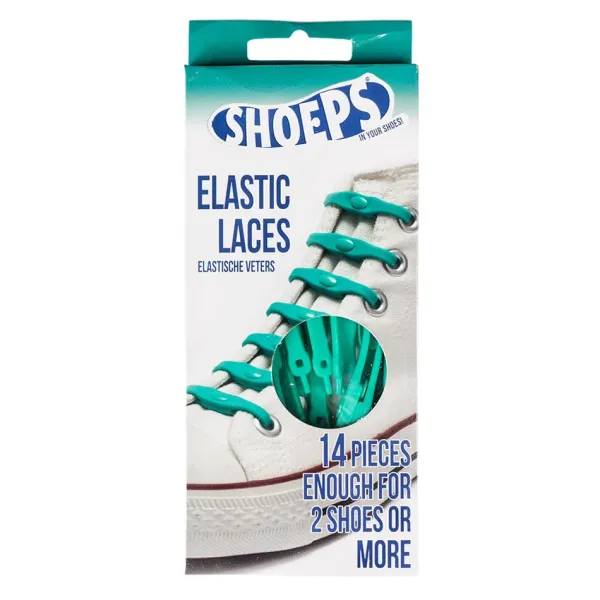 Fashion Lacci da Scarpe Elastici in Silicone Verde Acqua - Mai più Scarpe Slacciate Lacci Da Scarpe In Silicone