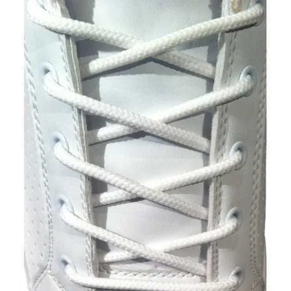 New Lacci per Scarpe Bianchi Tondi 4mm - Stringhe in Cotone per Scarpa Lacci Da Scarpe Tondi 4mm