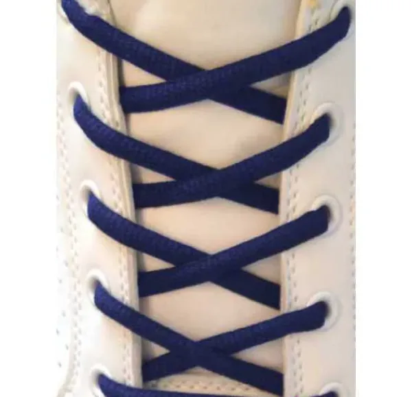 Hot Lacci per Scarpe Blu Ovali 7mm - Stringhe in Cotone per Scarpa Sportiva Lacci Da Scarpe Ovali 7mm