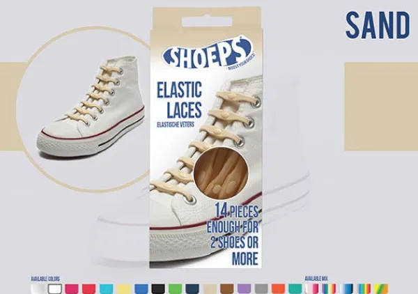 Discount Lacci per Scarpe Elastici Beige - Mai più scarpe slacciate Lacci Da Scarpe In Silicone