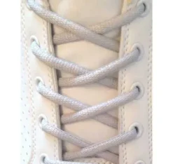 Online Lacci per Scarpe Grigio Silver - Stringhe per Sneakers Lacci Da Scarpe Ovali 7mm