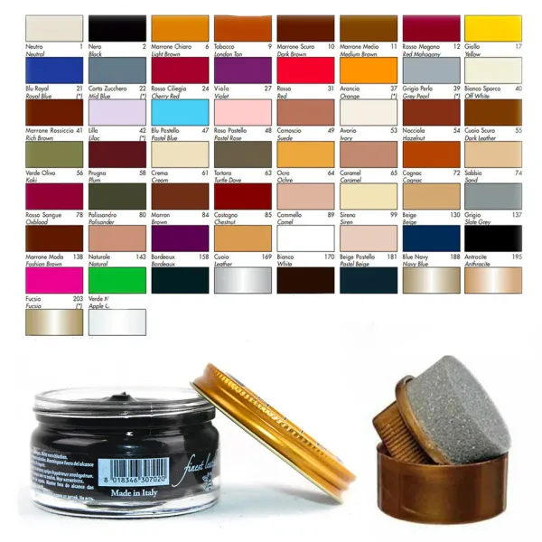 Sale Lucido per Scarpe in Pelle con Applicatore Omaggio - Shoe Cream Lucidi E Creme