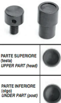 New Punzone da Torchio o Pinza per montare Rivetti Ribattini doppia testa 10-11mm misura 036 Punzoni Per Rivetti E Ribattini