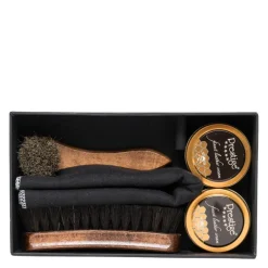 Outlet Set per Pulizia Scarpe in Pelle Confezione Regalo - Box Lucidi e Spazzole Set Pulizia Scarpa