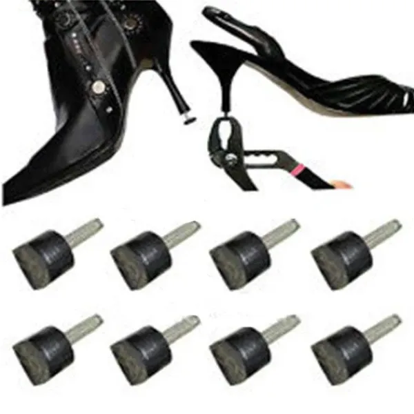 New Tacchi a Spillo Rotondi Neri per Scarpe da Donna 25 Paia Tacchi Da Scarpe