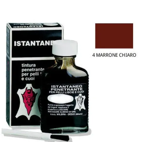 Sale Tintura Marrone Chiaro per Pelle e Cuoio - Scarpe Borse e Accessori 50ml Tintura Per Pelle Liscia|Tintura Per Pelle Liscia