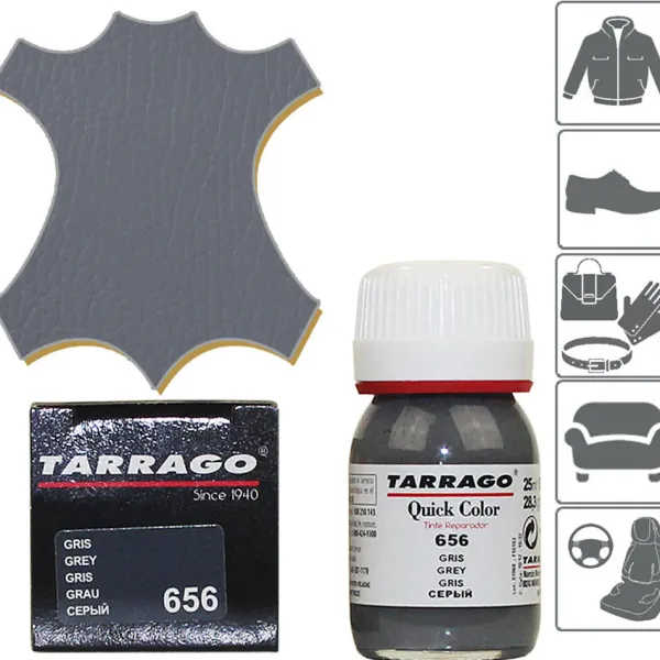 Hot Tintura Rinnova Colore per Interni Auto e Volante in Pelle Liscia - Quick Color Colori Per Rinnovare Borse|Tintura Per Pelle Liscia