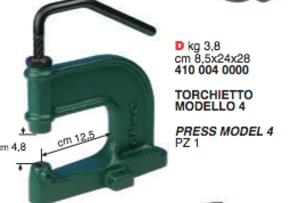 Fashion Torchietto in Ferro n.4 Torchio per Montare Rivetti Bottoni a Pressione Torchietto Bottoni A Pressione|Torchio Per Occhielli E Ribattini